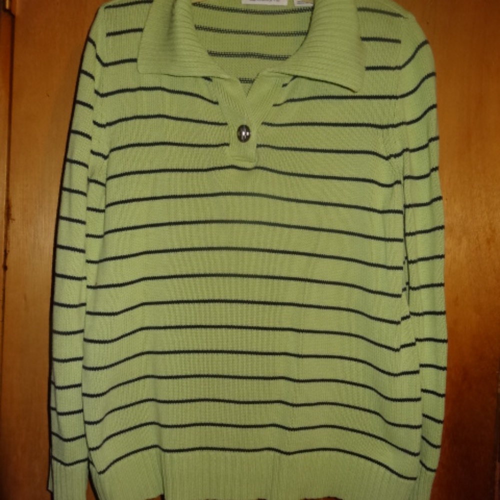 Women's Green & Blue Sweater Size Large